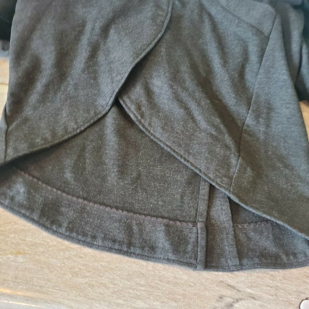 CABI Sz Small Charcoal Gray Stretch Ponte LISBON TOPPER One Button Jacket - Picture 6 of 9
